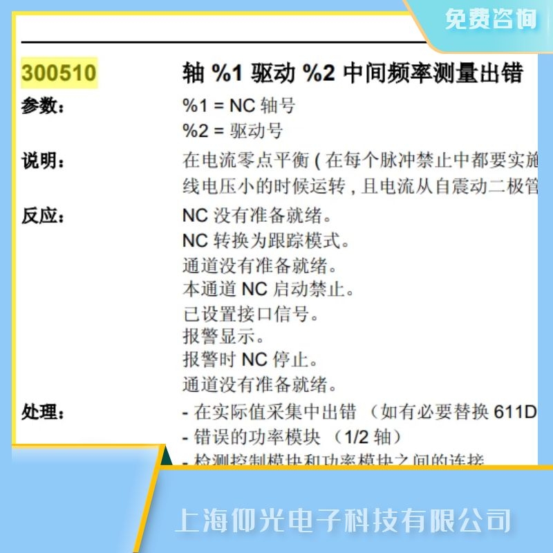 西門子數控系統報300510模塊故障維修及系統操作屏開不了機的解決方法有哪些